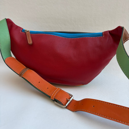 Riñonera RetroChic Analia Happy Colors · Piel · Pieza Única Núm. 19400