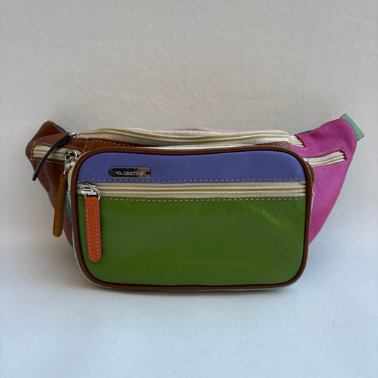 Riñonera RetroChic Analia Happy Colors · Piel · Pieza Única Núm. 19399