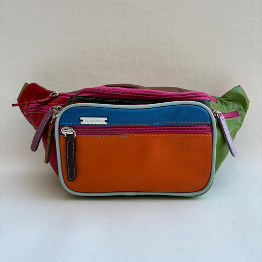Riñonera RetroChic Analia Happy Colors · Piel · Pieza Única Núm. 19398