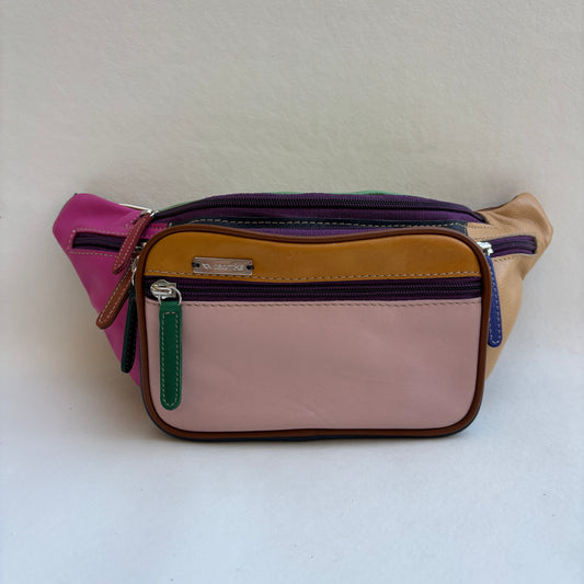Riñonera RetroChic Analia Happy Colors · Piel · Pieza Única Núm. 19397