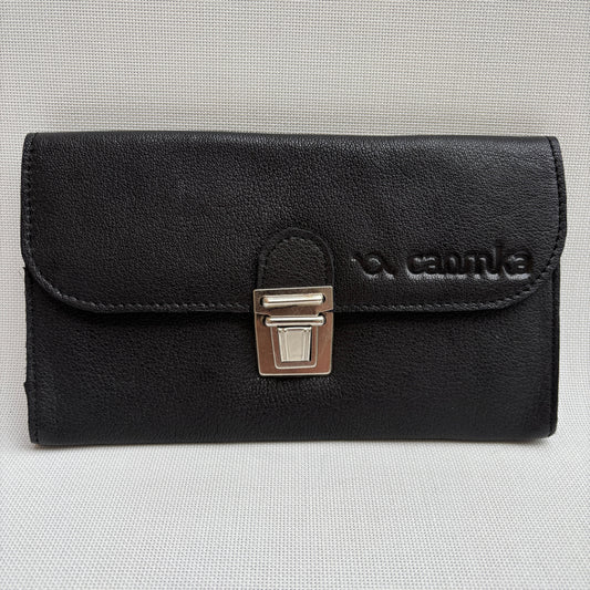 CAOMKA Flat Coin Purse Natural BioCuir® Leather Exclusive Piece No. 13177