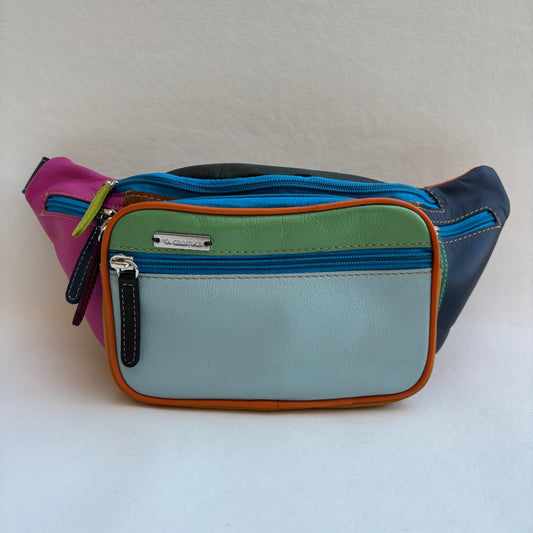 Riñonera RetroChic Analia Happy Colors · Piel · Pieza Única Núm. 19395
