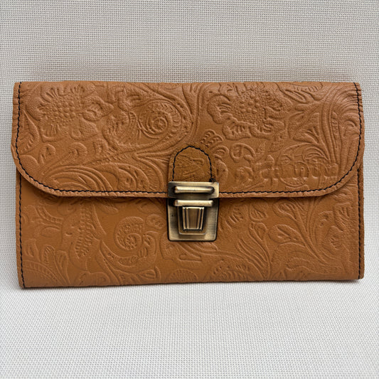 CAOMKA Flat Coin Purse Natural BioCuir® Leather Exclusive Piece No. 13177