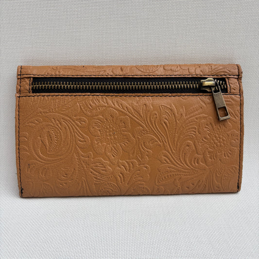 CAOMKA Flat Coin Purse Natural BioCuir® Leather Exclusive Piece No. 13177