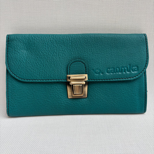CAOMKA Flat Coin Purse Natural BioCuir® Leather Exclusive Piece No. 13177