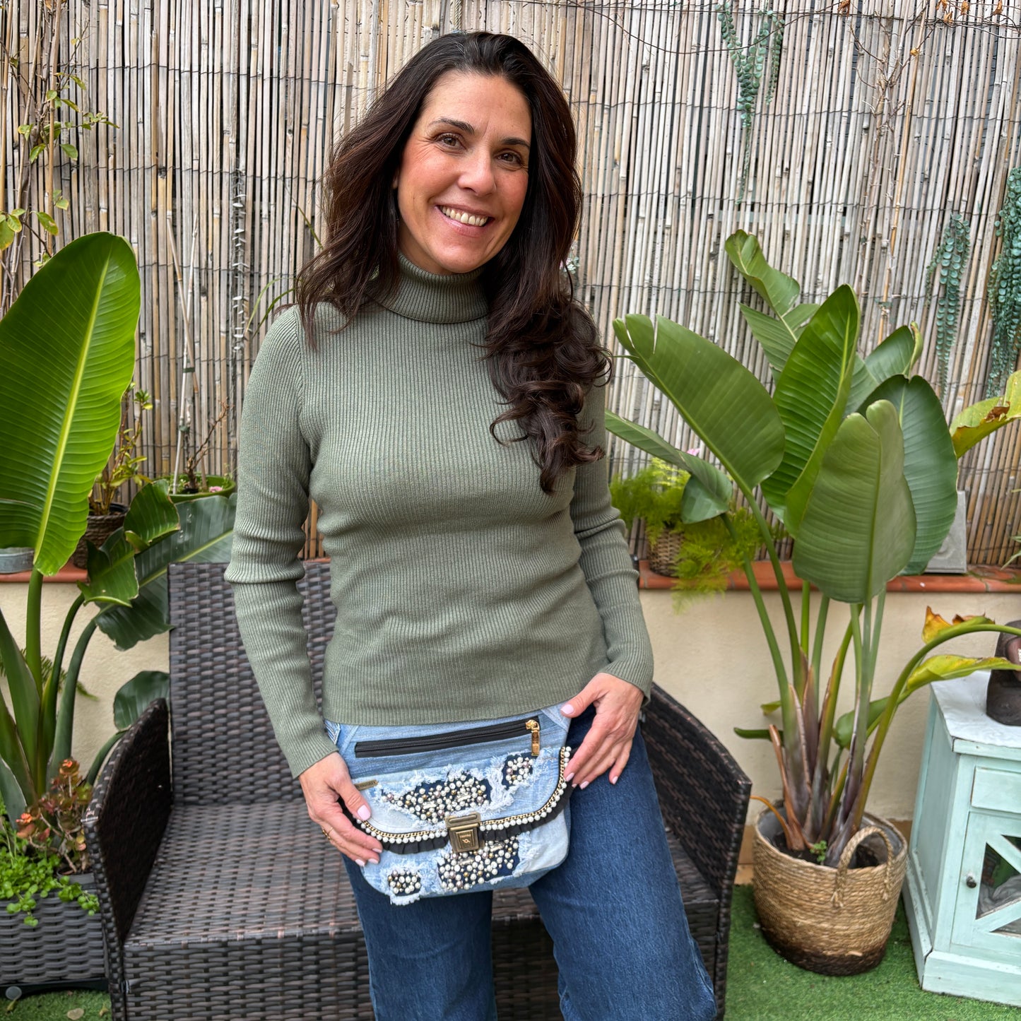 Special TOP ♻️ Jeans Recycled ♻️ + Bolsillo trasero · Pieza Única Núm. 17068