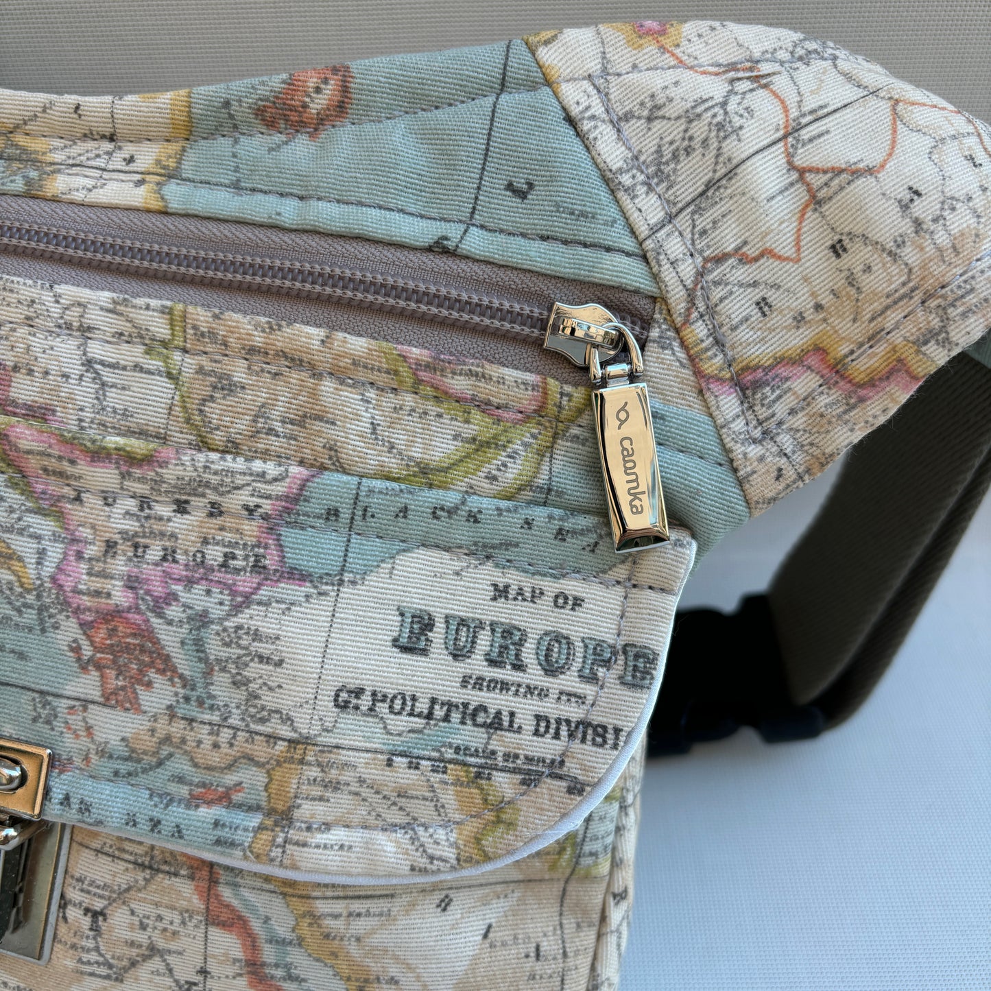 Spezielle Weltkarte + Gesäßtasche Einzelstück Nr. 11951