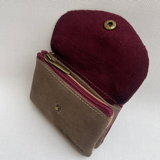 Monedero Sweet Caomka "Dulce Otoño" · Piel Serraje · Pieza Exclusiva Núm. 14620