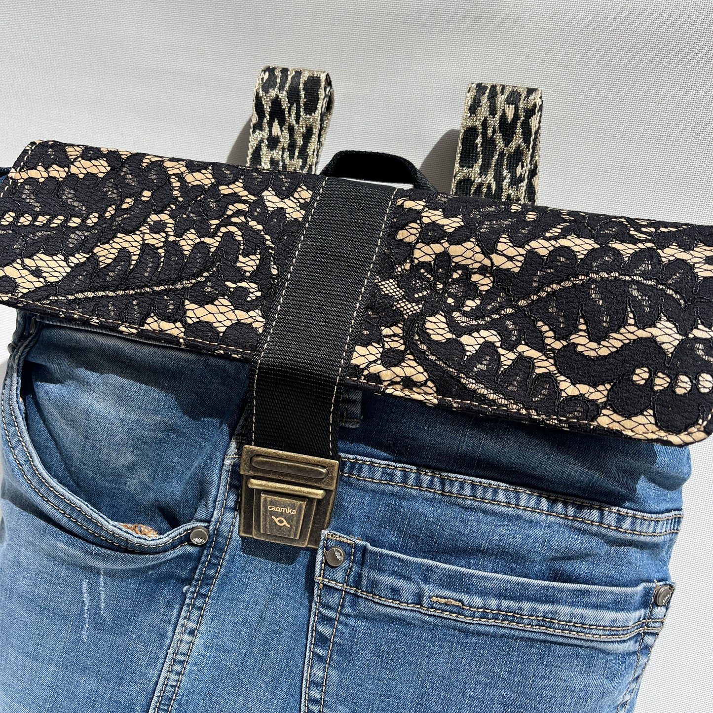 Mochila Top Caomka Recycled ♻️ Jeans · Pieza Única 15450