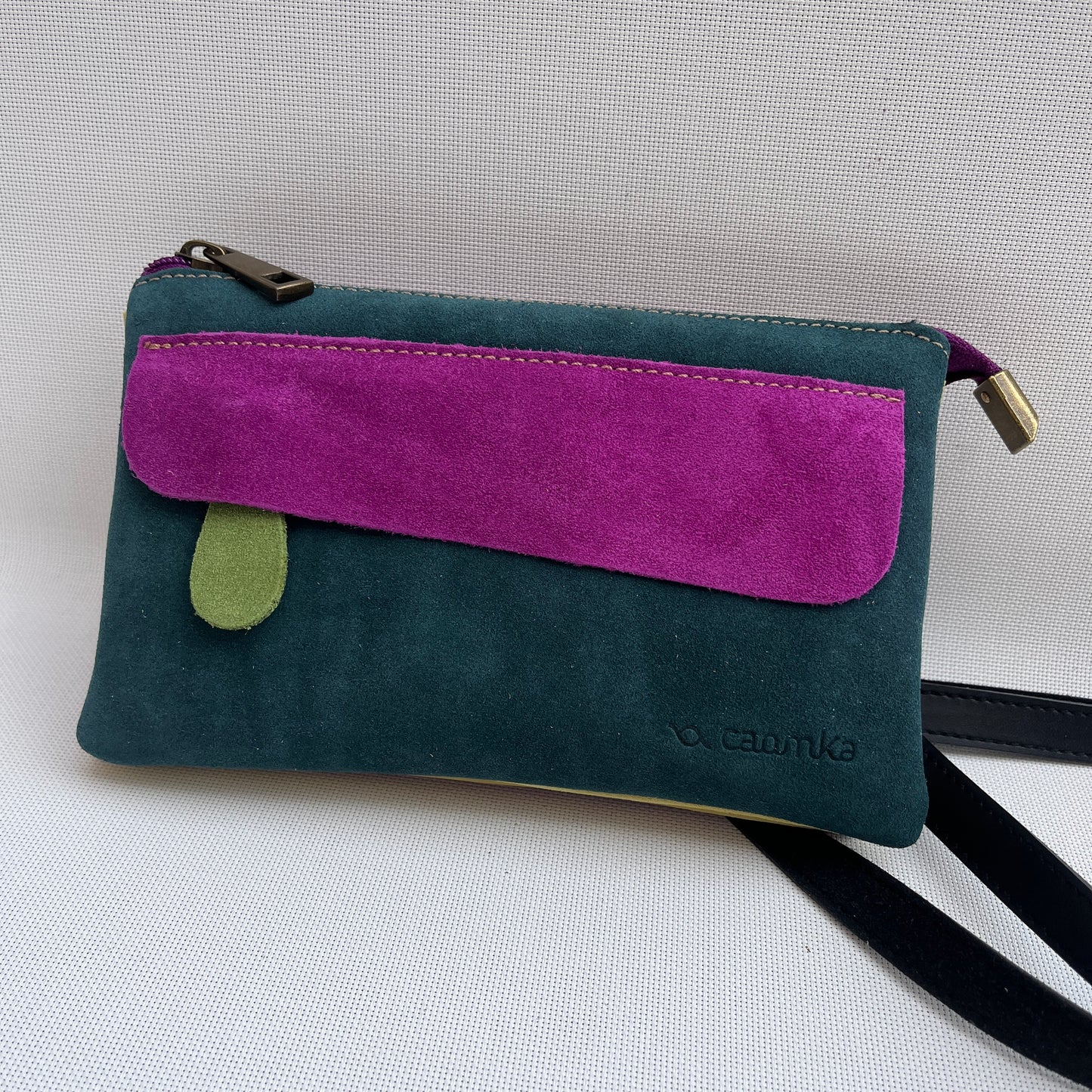 Riñonera multifunción NANO "Pura Energía" · Piel Serraje · Pieza Exclusiva Núm. 14621