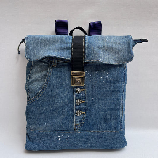 Mochila Top Caomka Recycled ♻️ Jeans · Pieza Única 15453