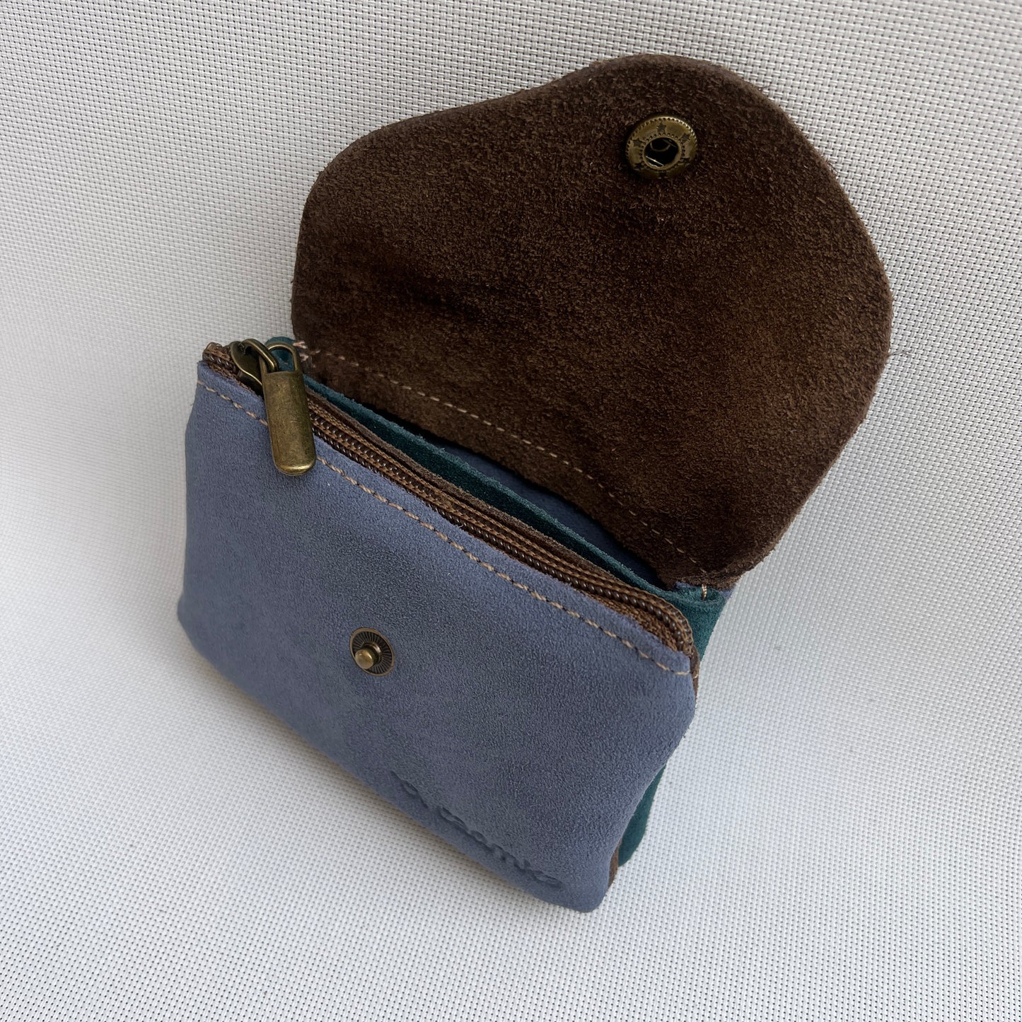 Monedero Sweet Caomka "Denim" · Piel Serraje · Pieza Exclusiva Núm. 14628