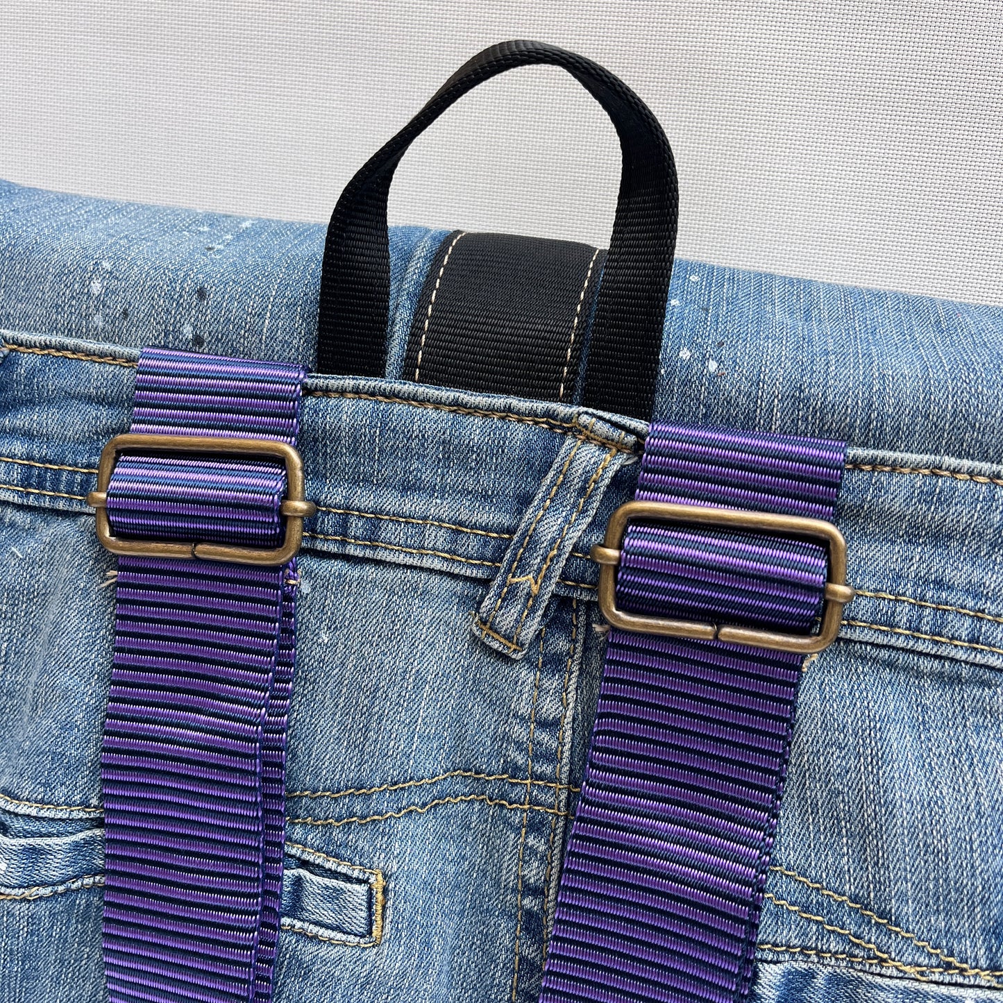 Mochila Top Caomka Recycled ♻️ Jeans · Pieza Única 15453