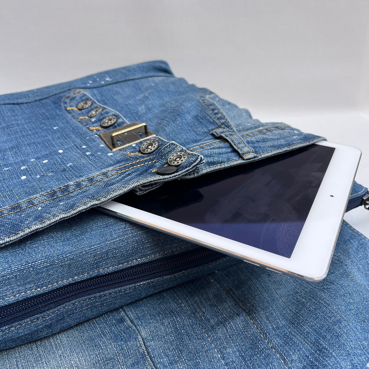 Mochila Top Caomka Recycled ♻️ Jeans · Pieza Única 15453