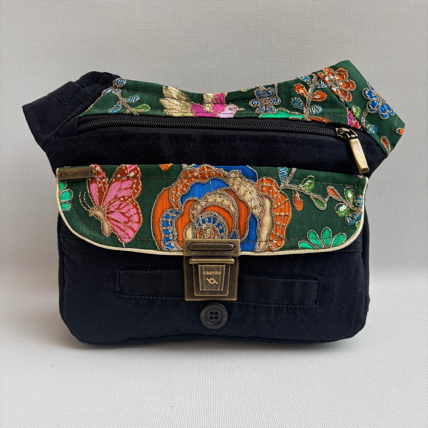 Riñonera "Special ♻️ Dockers Recycled ♻️  + Bolsillo trasero con cremallera · Pieza Única Núm. 18564