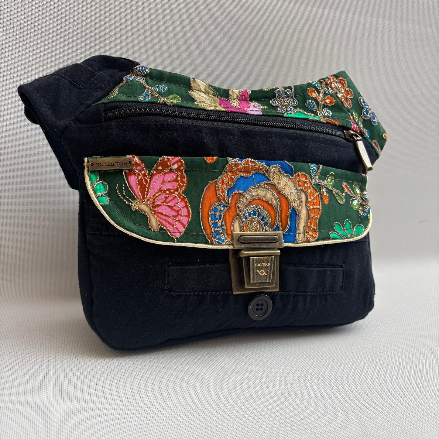 Riñonera "Special ♻️ Dockers Recycled ♻️  + Bolsillo trasero con cremallera · Pieza Única Núm. 18564