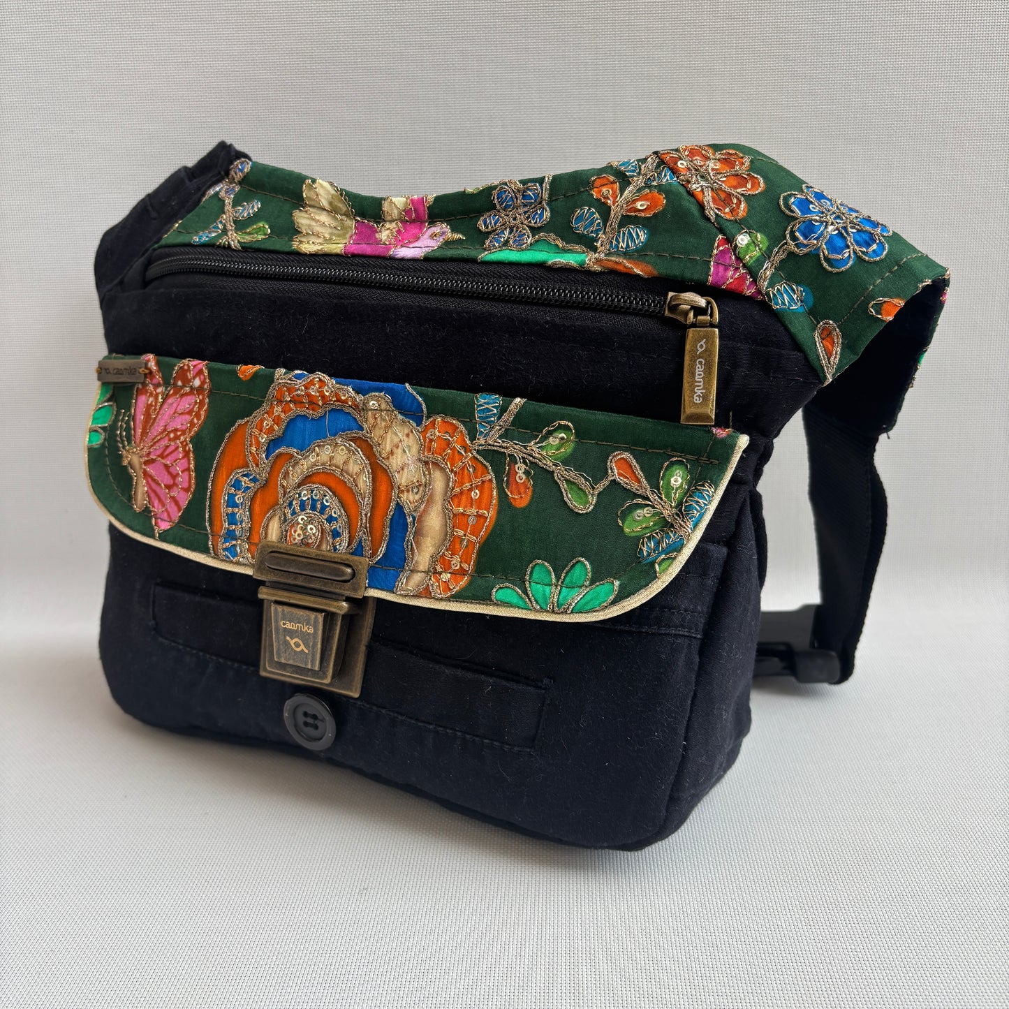 Riñonera "Special ♻️ Dockers Recycled ♻️  + Bolsillo trasero con cremallera · Pieza Única Núm. 18564