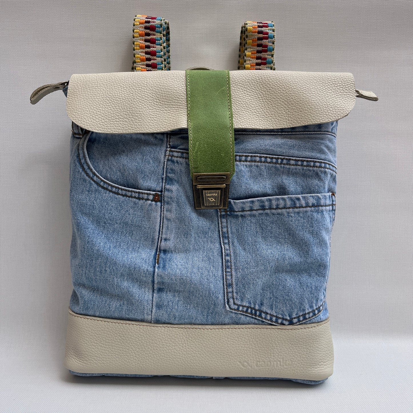 Mochila Top Caomka Recycled ♻️ Jeans · Pieza Única 15408