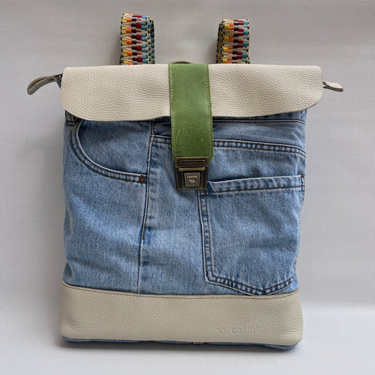 Mochila Top Caomka Recycled ♻️ Jeans · Pieza Única 15408