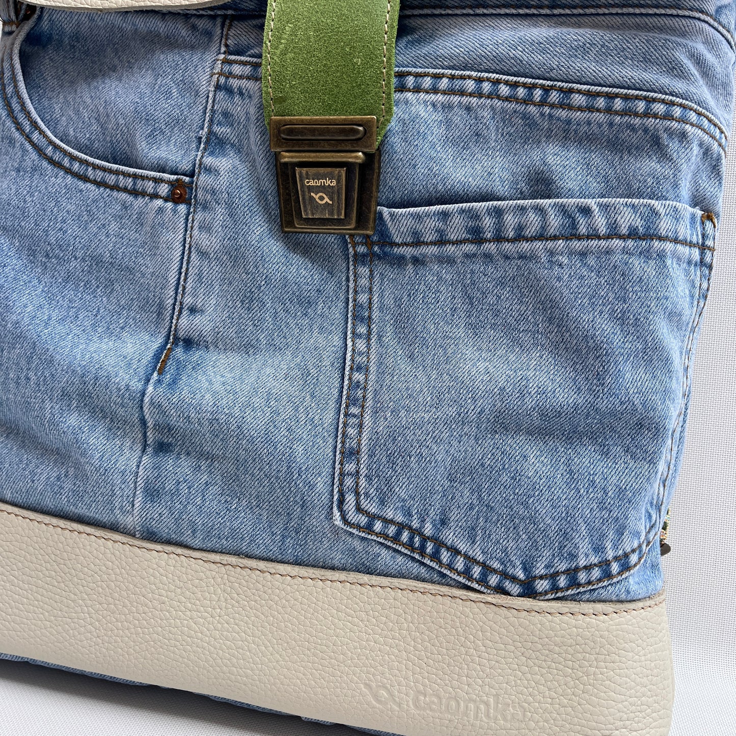 Mochila Top Caomka Recycled ♻️ Jeans · Pieza Única 15408