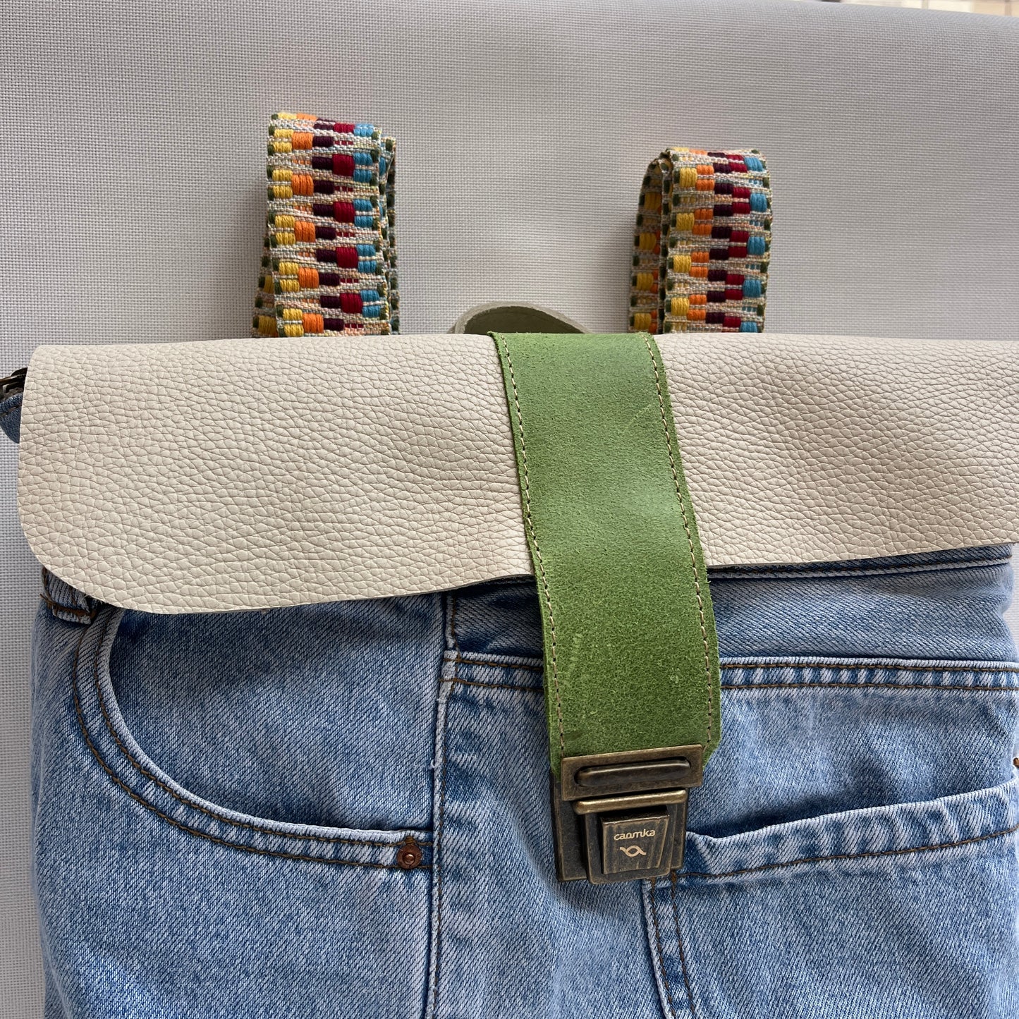 Mochila Top Caomka Recycled ♻️ Jeans · Pieza Única 15408