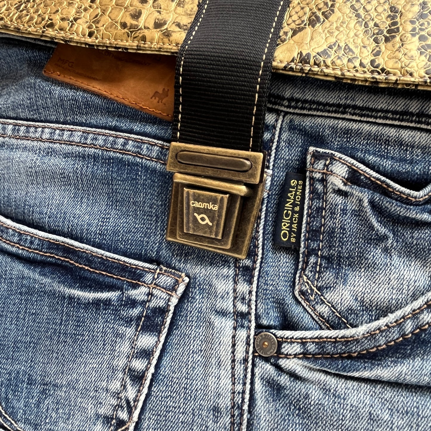 Mochila Top Caomka Recycled ♻️ Jeans · Pieza Única 15452