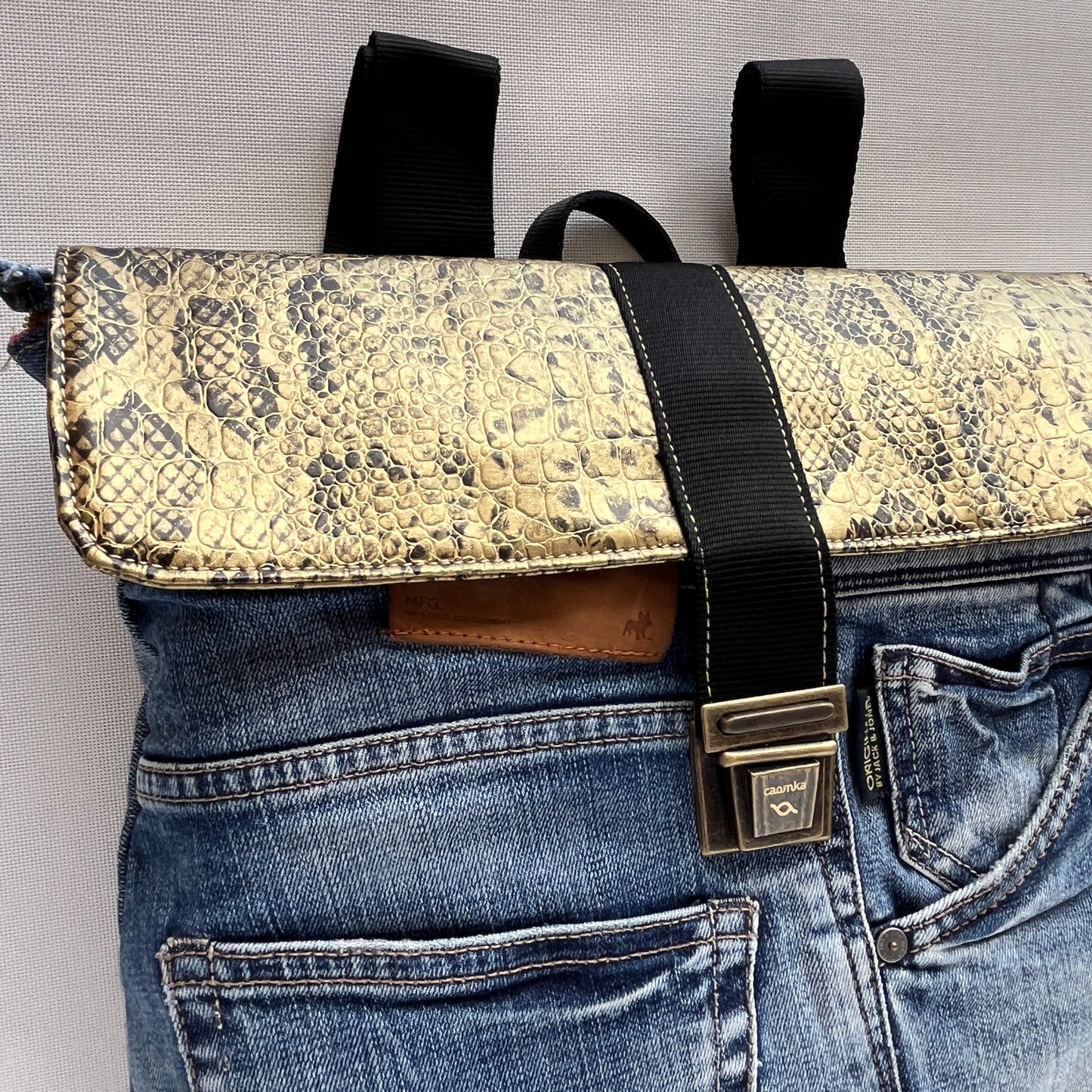 Mochila Top Caomka Recycled ♻️ Jeans · Pieza Única 15452