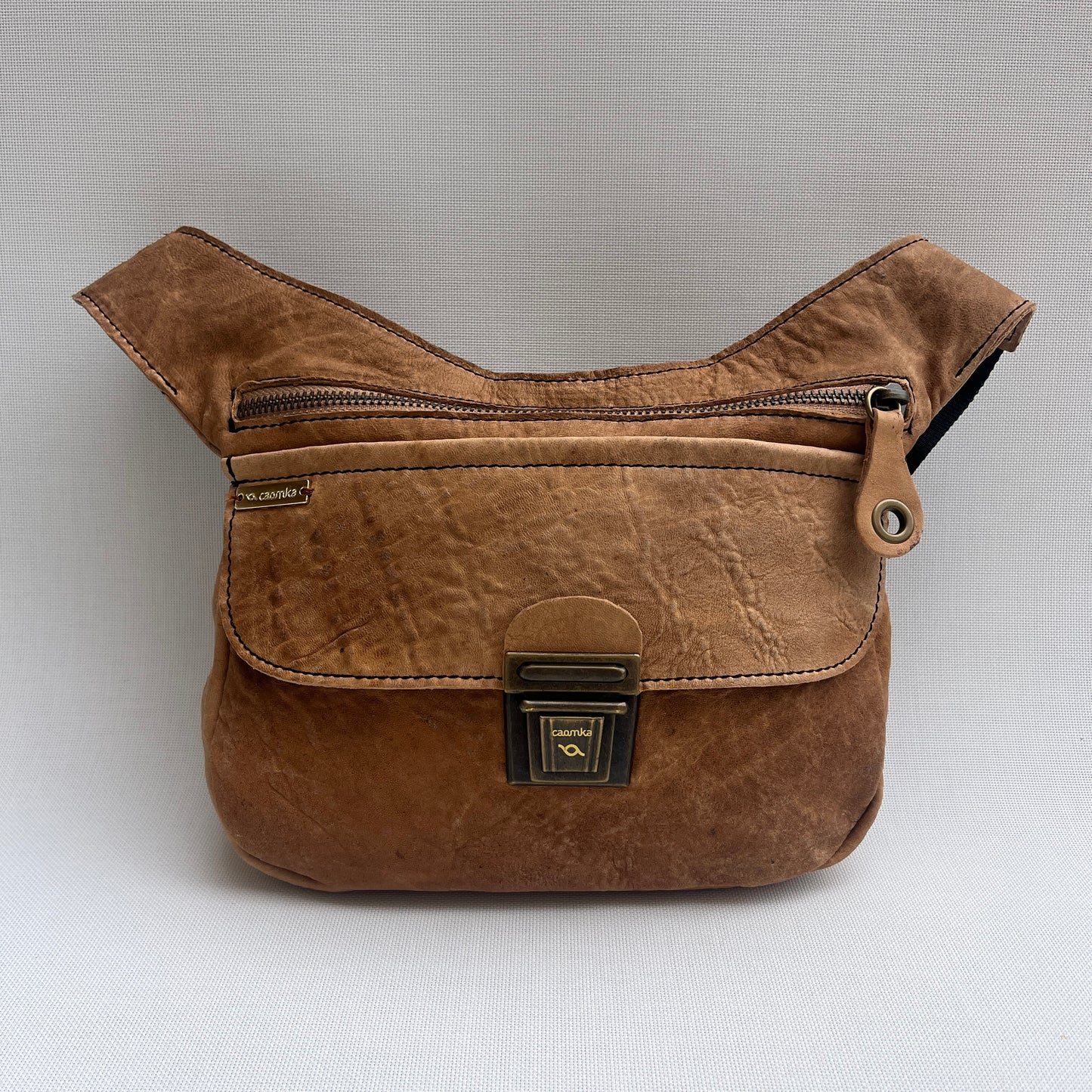 Special Vintage Brown & Old Gold · Piel natural BioCuir® · Pieza Única Núm. 13814