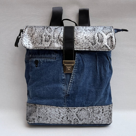Mochila Top Caomka Recycled ♻️ Jeans · Pieza Única 15454