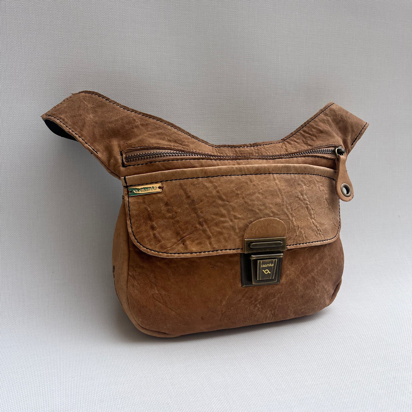 Special Vintage Brown & Old Gold · Piel natural BioCuir® · Pieza Única Núm. 13814