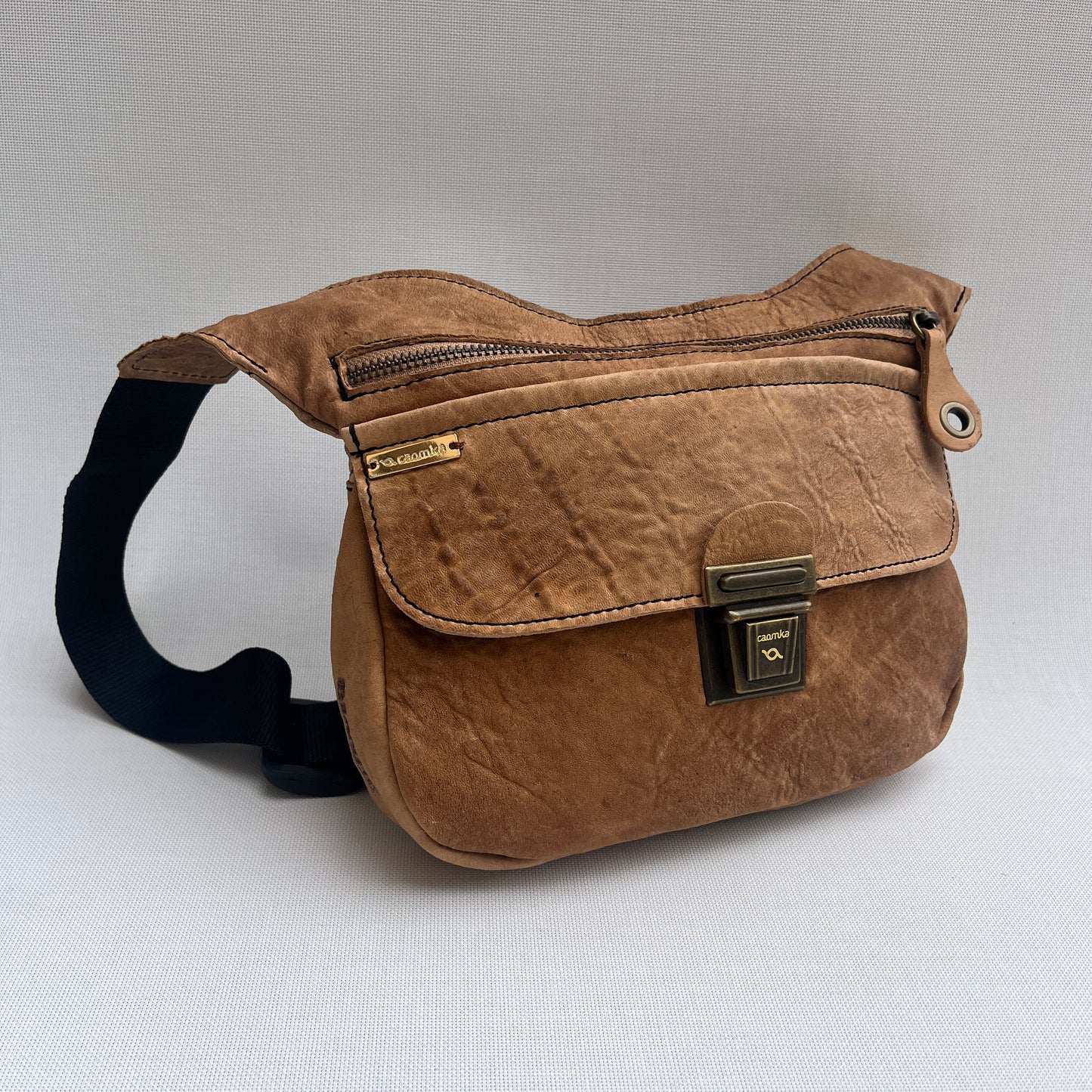 Special Vintage Brown & Old Gold · Piel natural BioCuir® · Pieza Única Núm. 13814