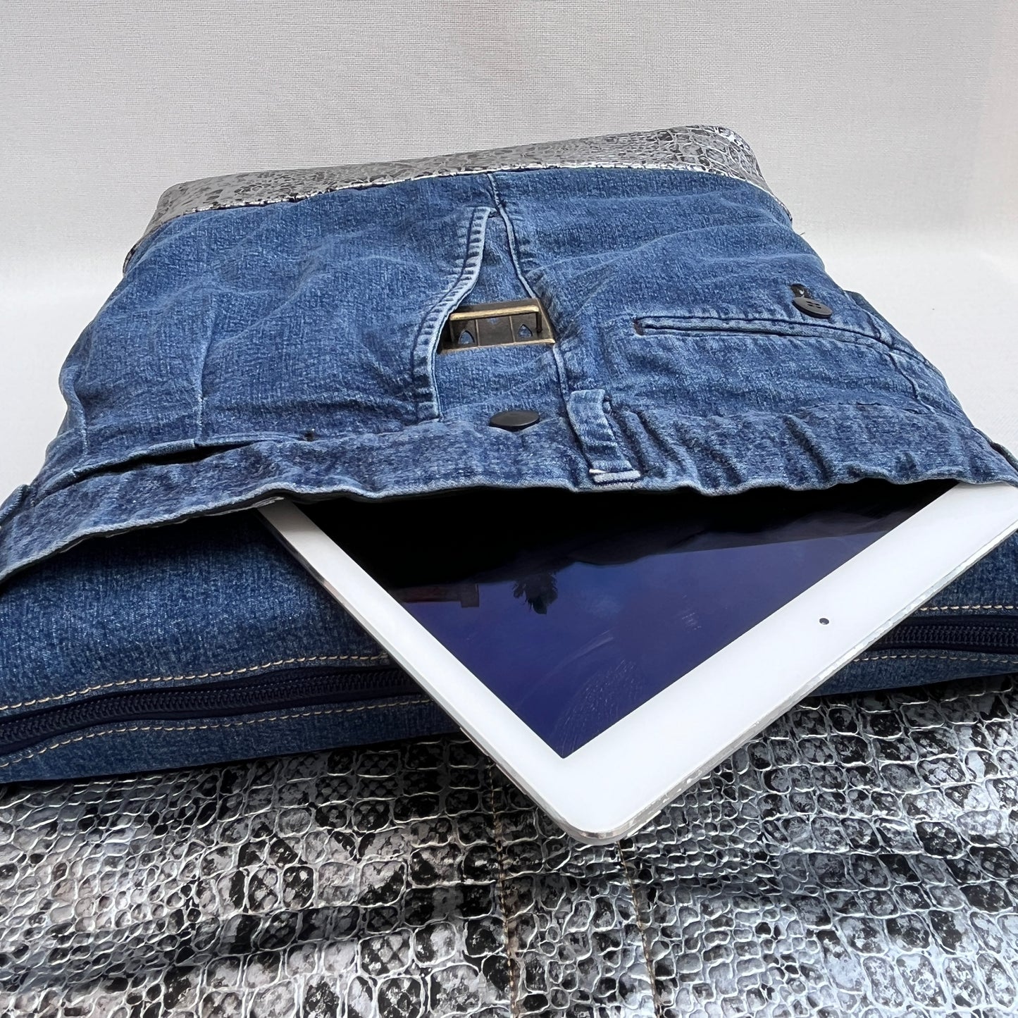 Mochila Top Caomka Recycled ♻️ Jeans · Pieza Única 15454