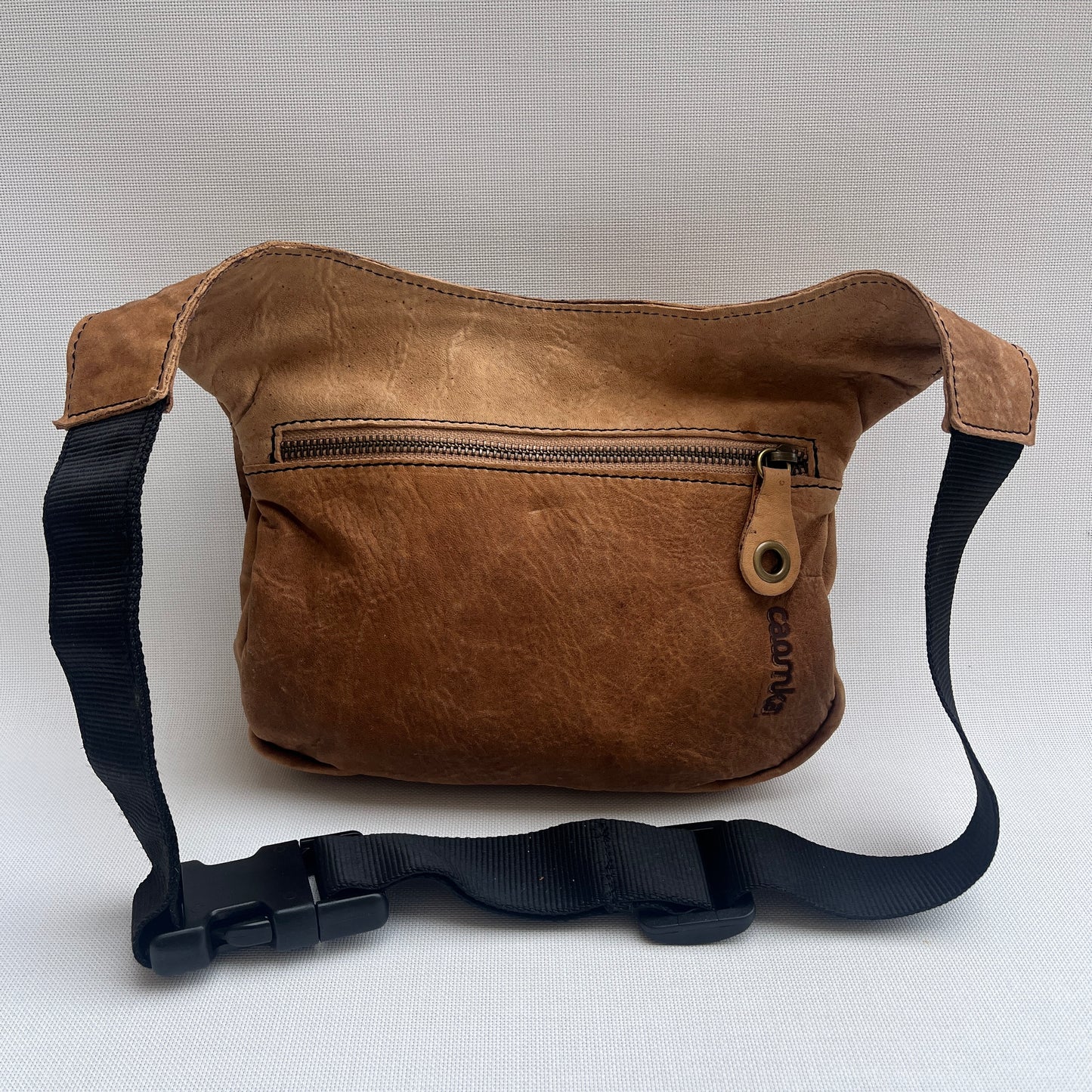 Classic Turquoise &amp; Old Gold BioCuir® Natural Leather Exclusive Piece No. 12880