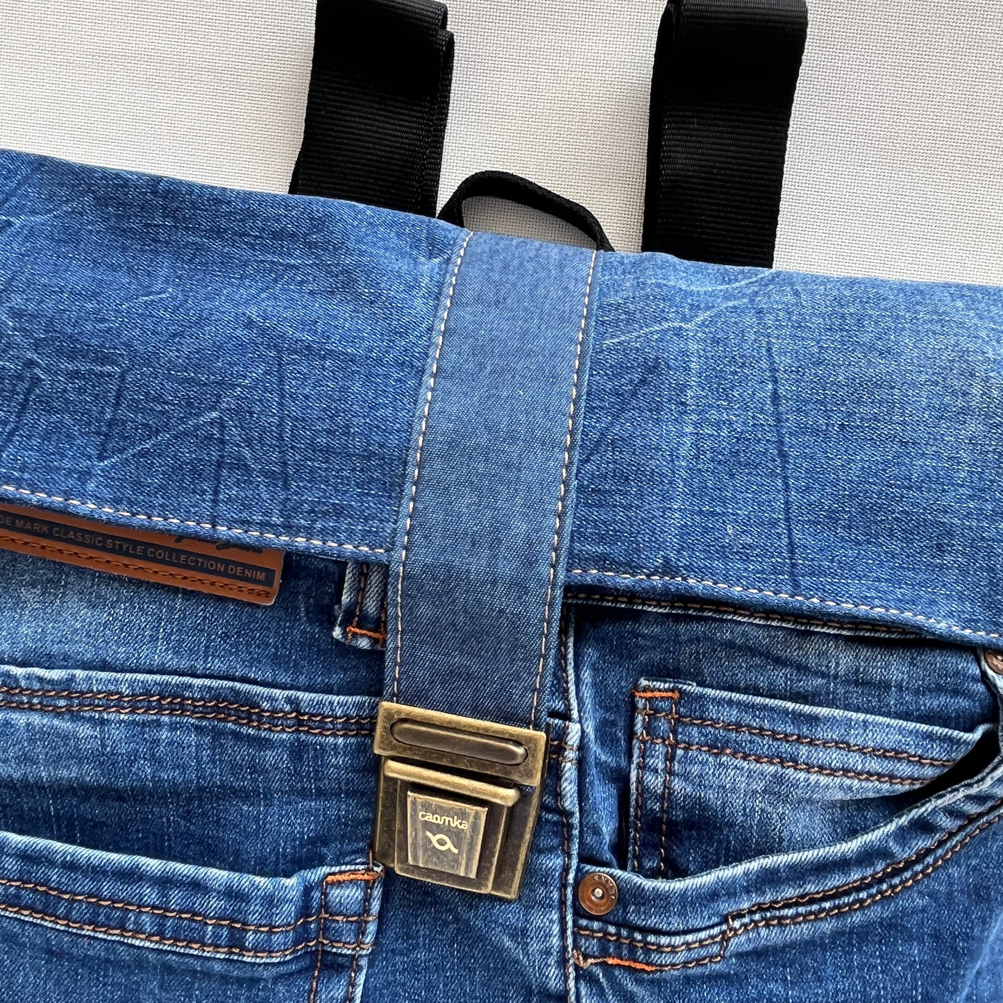 Mochila Top Caomka Recycled ♻️ Jeans · Pieza Única 15455