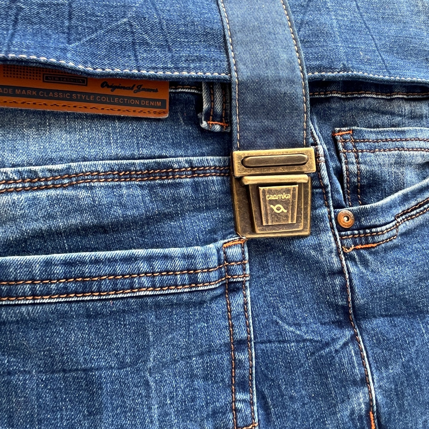 Mochila Top Caomka Recycled ♻️ Jeans · Pieza Única 15455