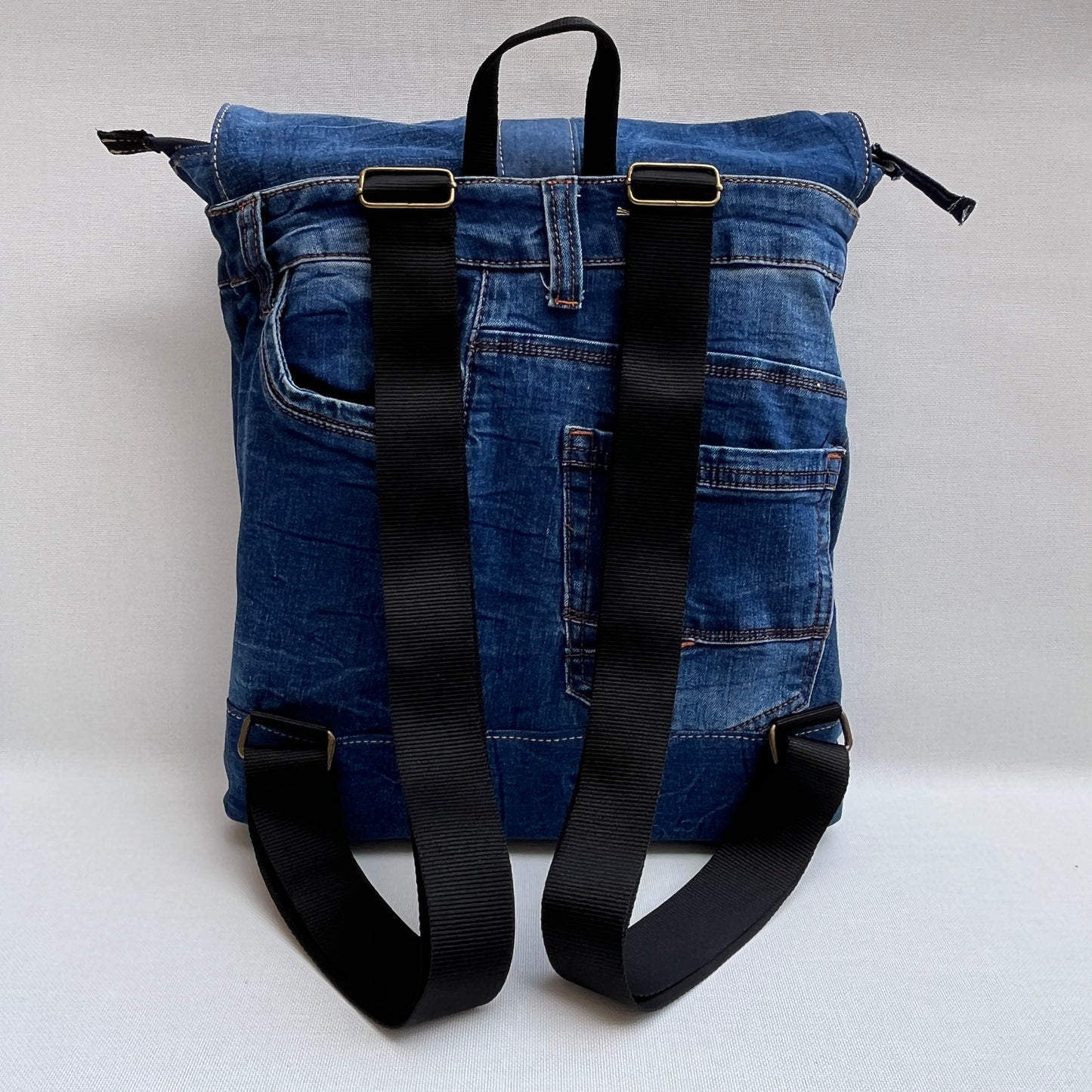 Mochila Top Caomka Recycled ♻️ Jeans · Pieza Única 15455