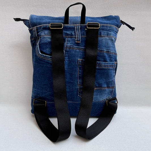 Mochila Top Caomka Recycled ♻️ Jeans · Pieza Única 15455