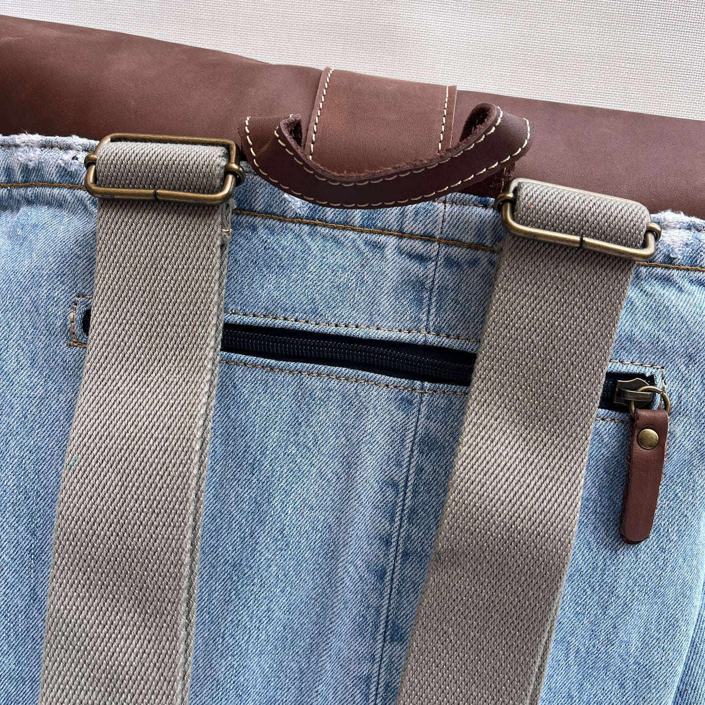 Mochila Top Caomka Recycled ♻️ Jeans · Pieza Única 15411