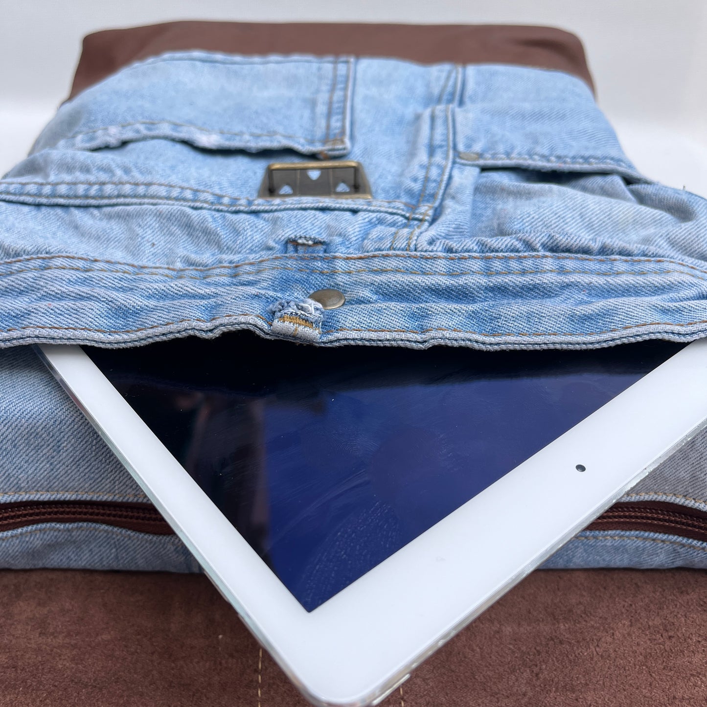 Mochila Top Caomka Recycled ♻️ Jeans · Pieza Única 15411