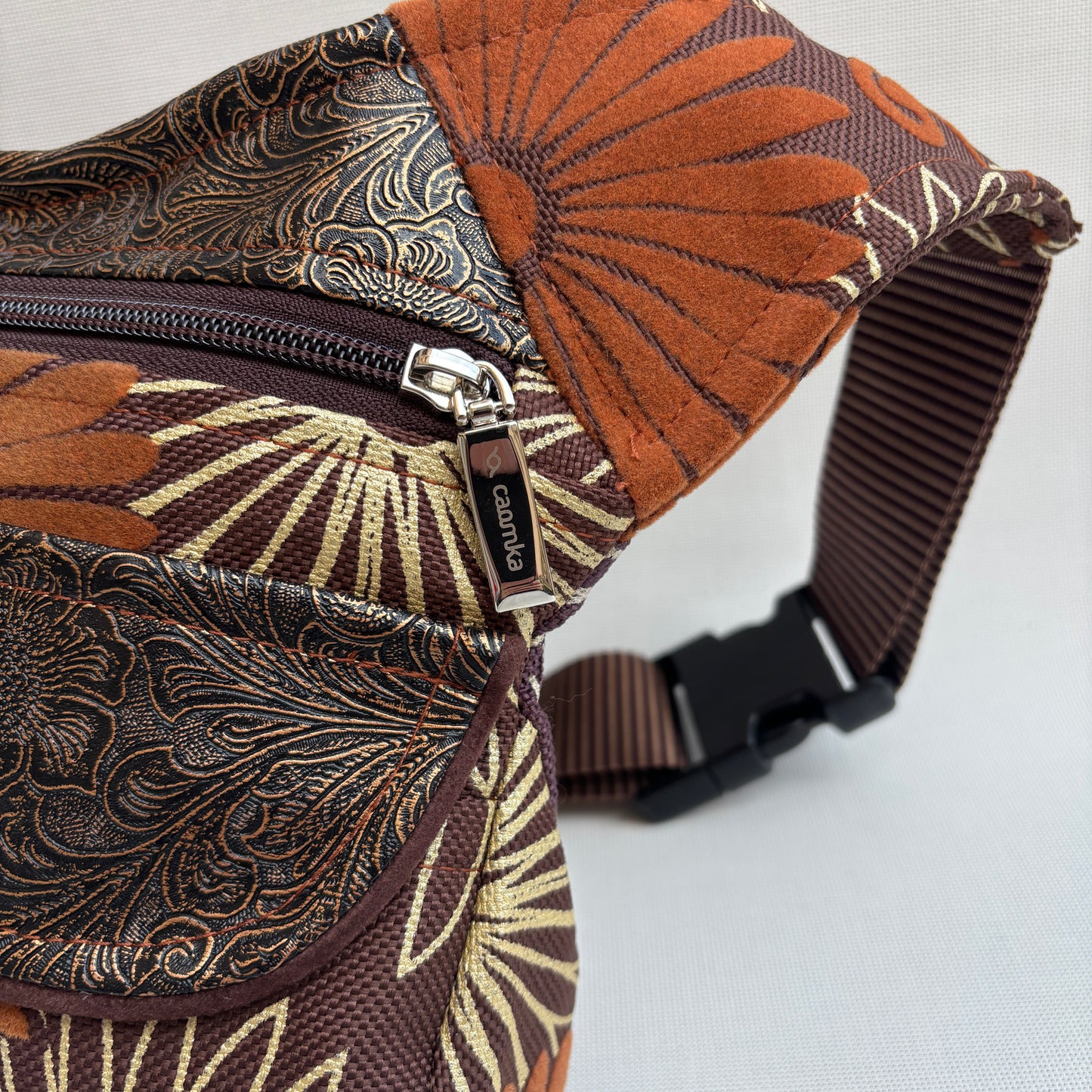 Riñonera "Elegant Paris" + Bolsillo trasero · Pieza Única Núm. 17132