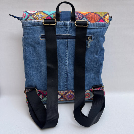 Mochila Top Caomka Recycled ♻️ Jeans · Pieza Única 15456