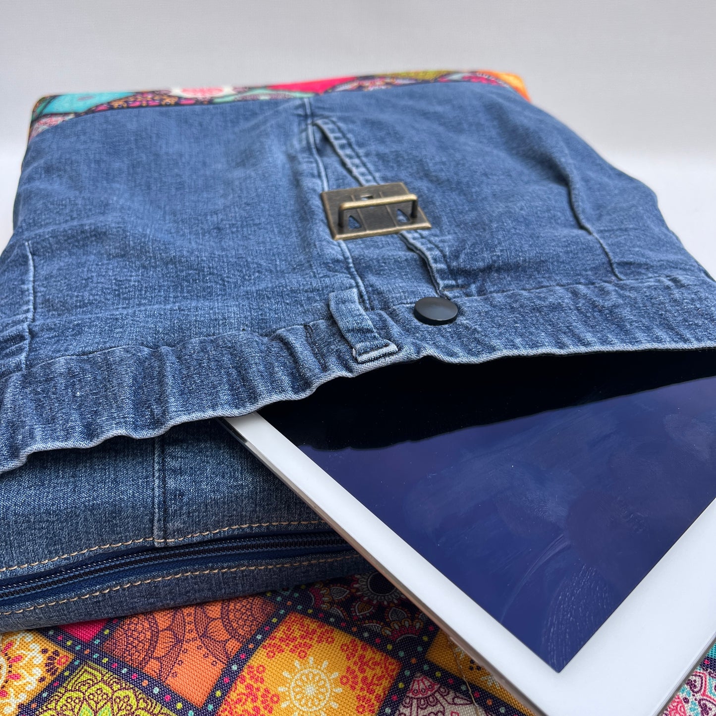 Mochila Top Caomka Recycled ♻️ Jeans · Pieza Única 15456