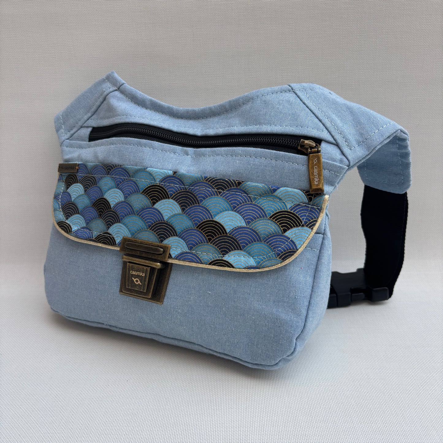 Riñonera "Special Japanese Waves" + Bolsillo trasero · Pieza Exclusiva Núm. 17933