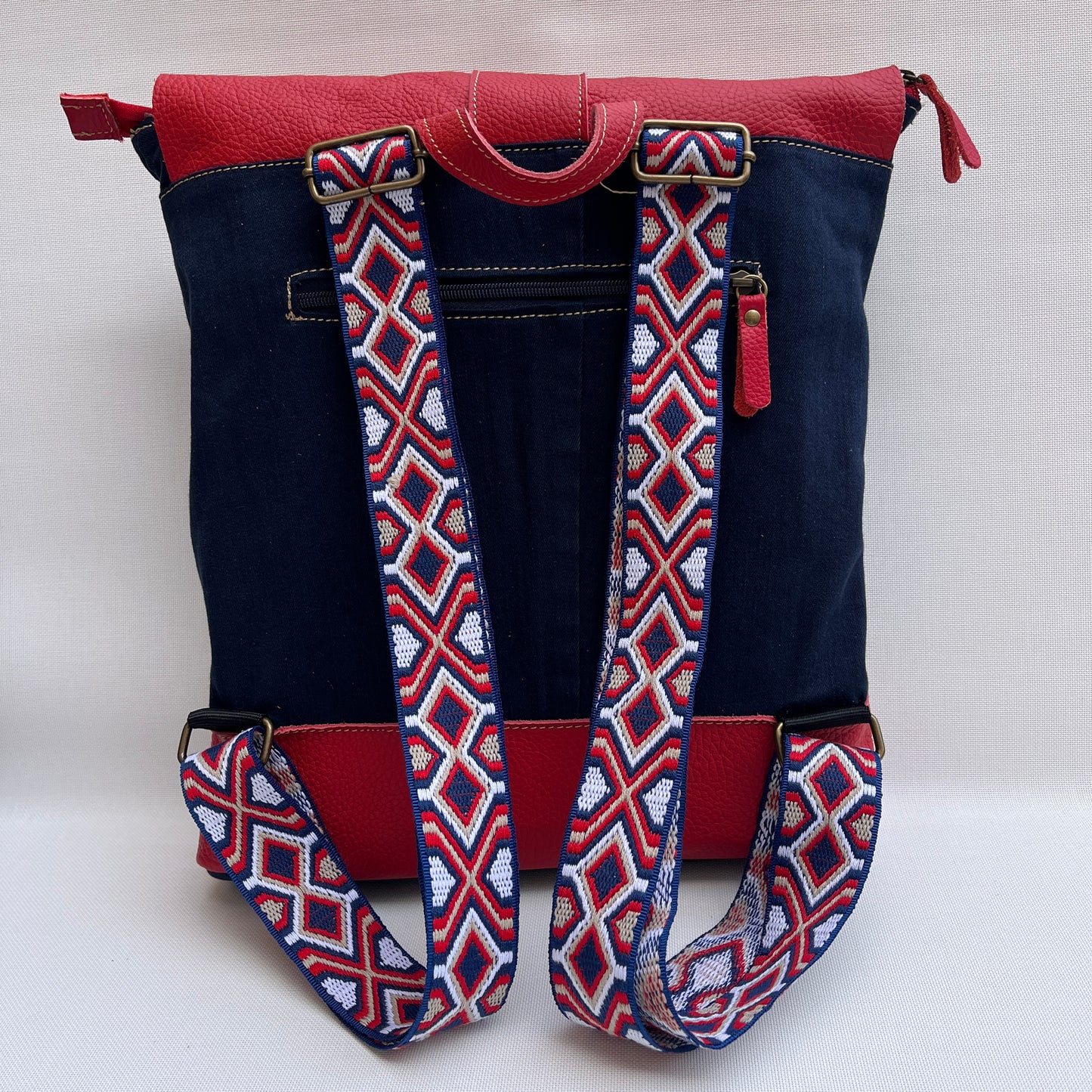 Mochila Top Caomka Recycled ♻️ Jeans · Pieza Única 15413