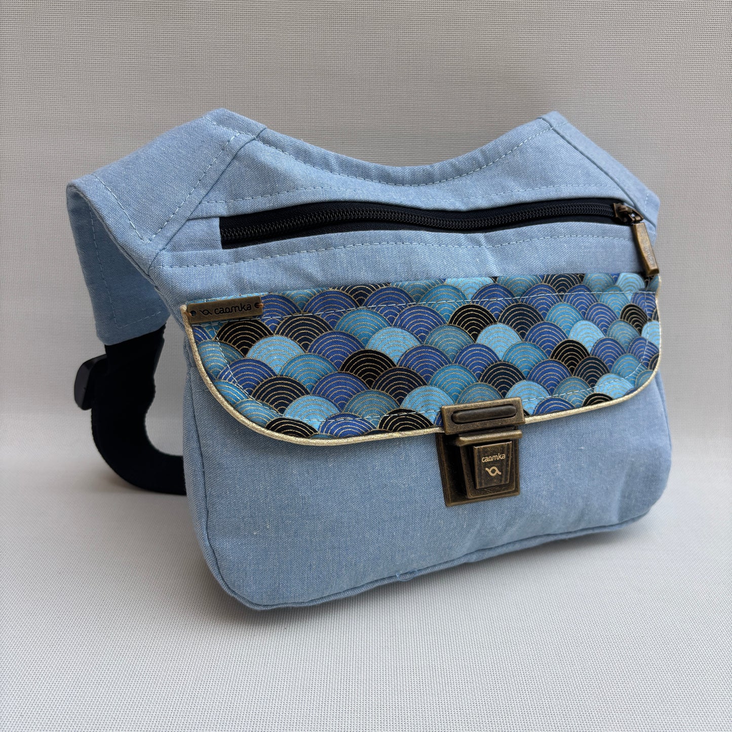 Riñonera "Special Japanese Waves" + Bolsillo trasero · Pieza Exclusiva Núm. 17933