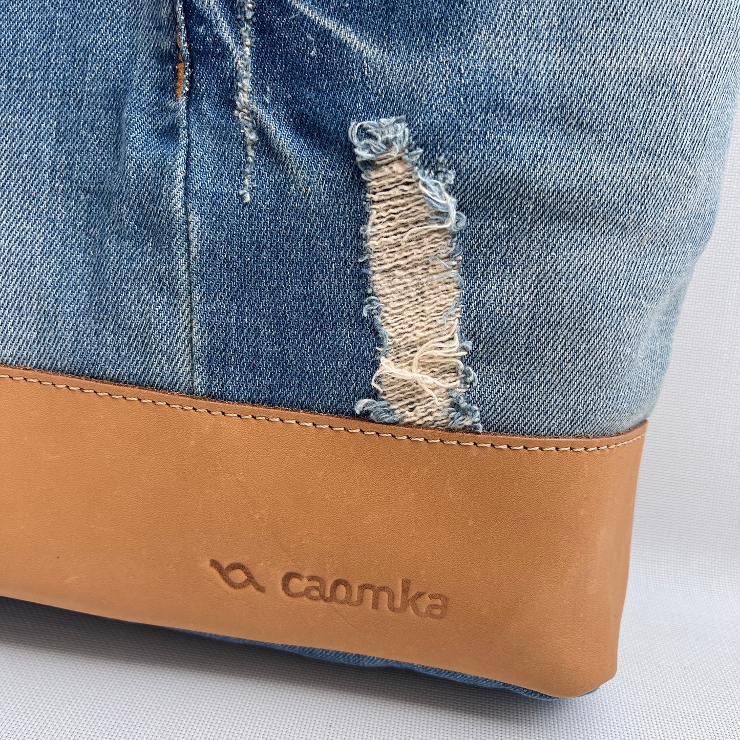 Mochila Top Caomka Recycled ♻️ Jeans · Pieza Única 15409