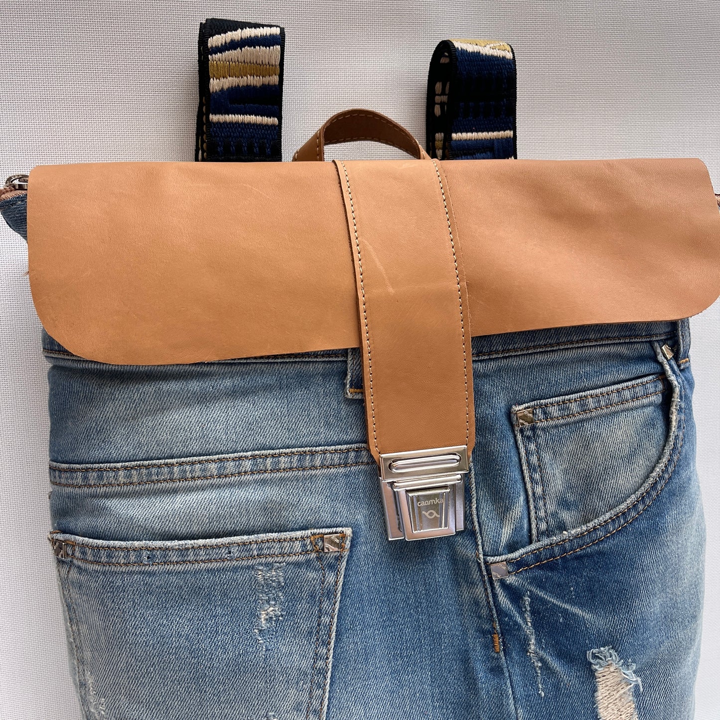 Mochila Top Caomka Recycled ♻️ Jeans · Pieza Única 15409