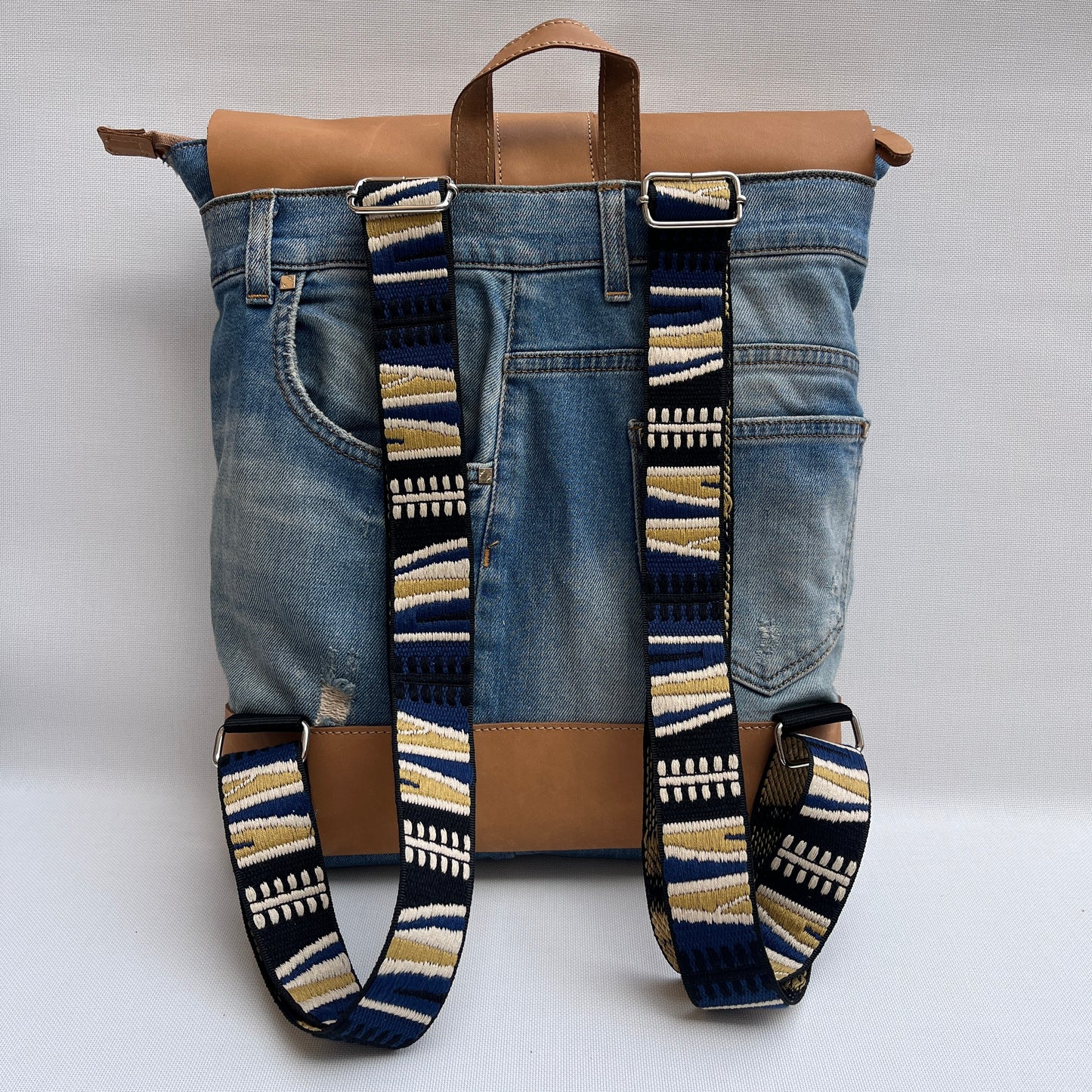 Mochila Top Caomka Recycled ♻️ Jeans · Pieza Única 15409