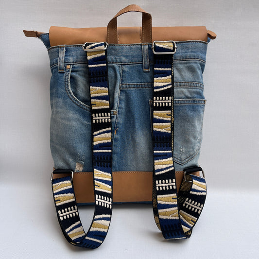 Mochila Top Caomka Recycled ♻️ Jeans · Pieza Única 15409