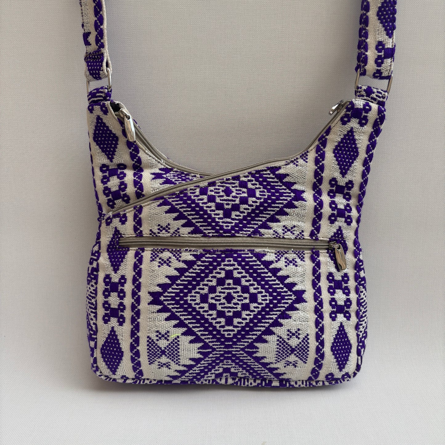 Bolso Bandolera Súper Caomka "Royal Tribal Violet" · Pieza Única Núm. 18500